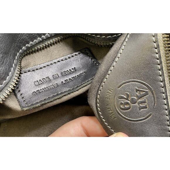 AU79 ALCHIMA EUC XXL LEATHER FRONT WOVEN SHOULDER TOTE BAG - Picture 12 of 15